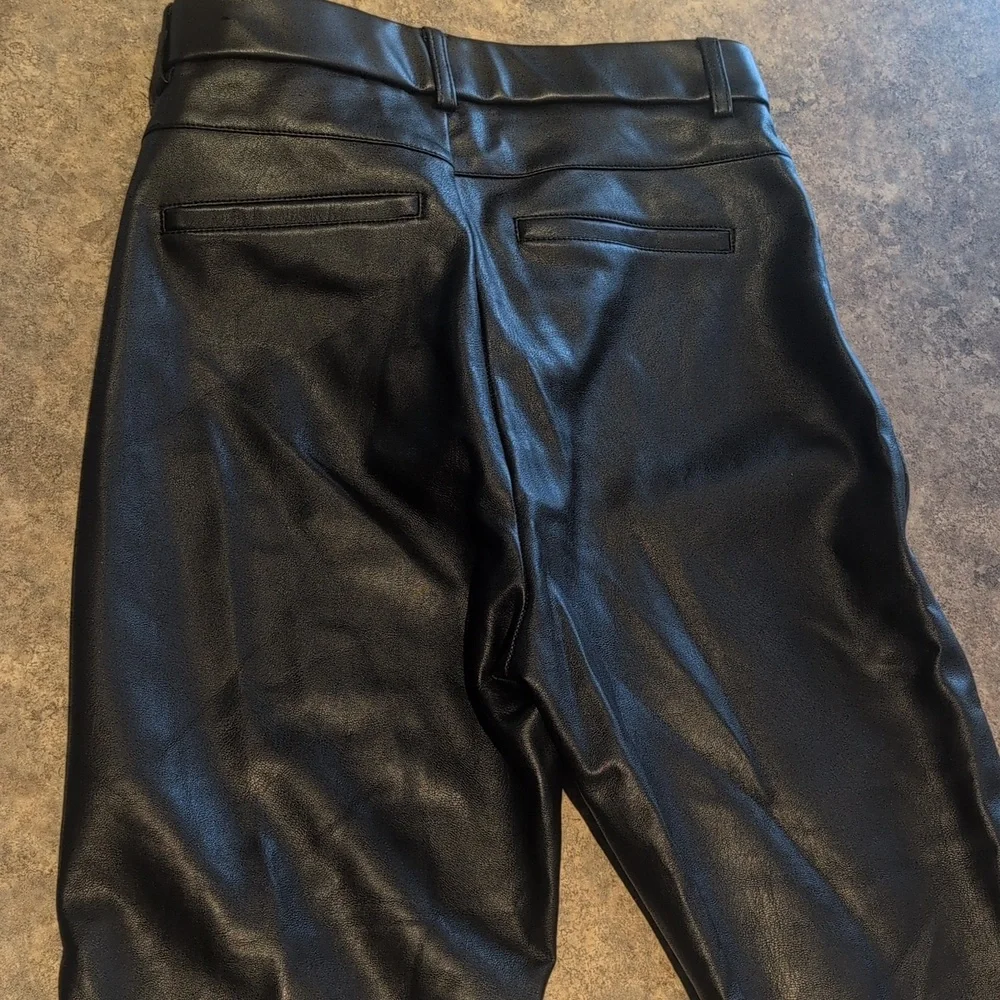 Zara Faux Leather Leggings - Picture 6 of 6